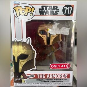 Funko Pop The Armorer Gold and Brown Figure